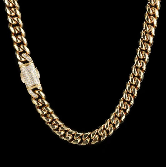 KAJewels GOLD Cuban Stainless Steel Chain