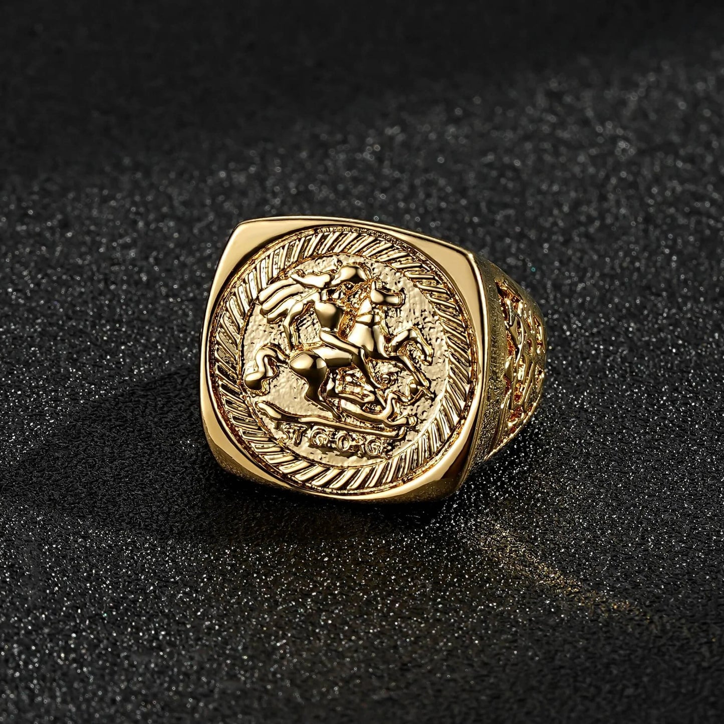 9ct PREMIUM GOLD DRAGON SLAYER RING