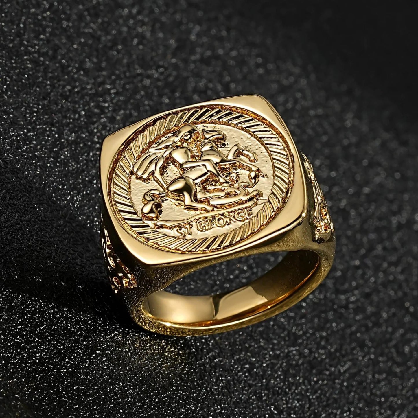 9ct PREMIUM GOLD DRAGON SLAYER RING