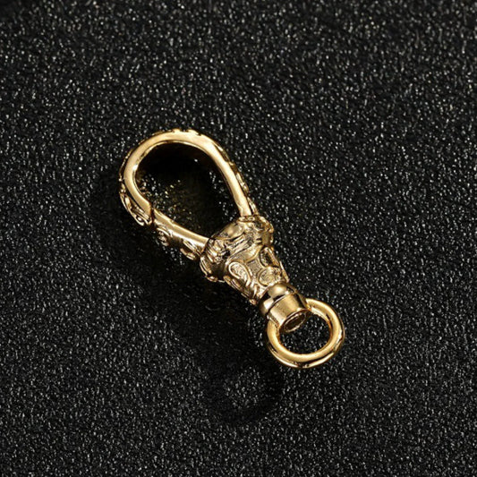 GOLD EXTRA LARGE OR LARGE HEAVY ORNATE ALBERT CLASP - CLASP ONLY