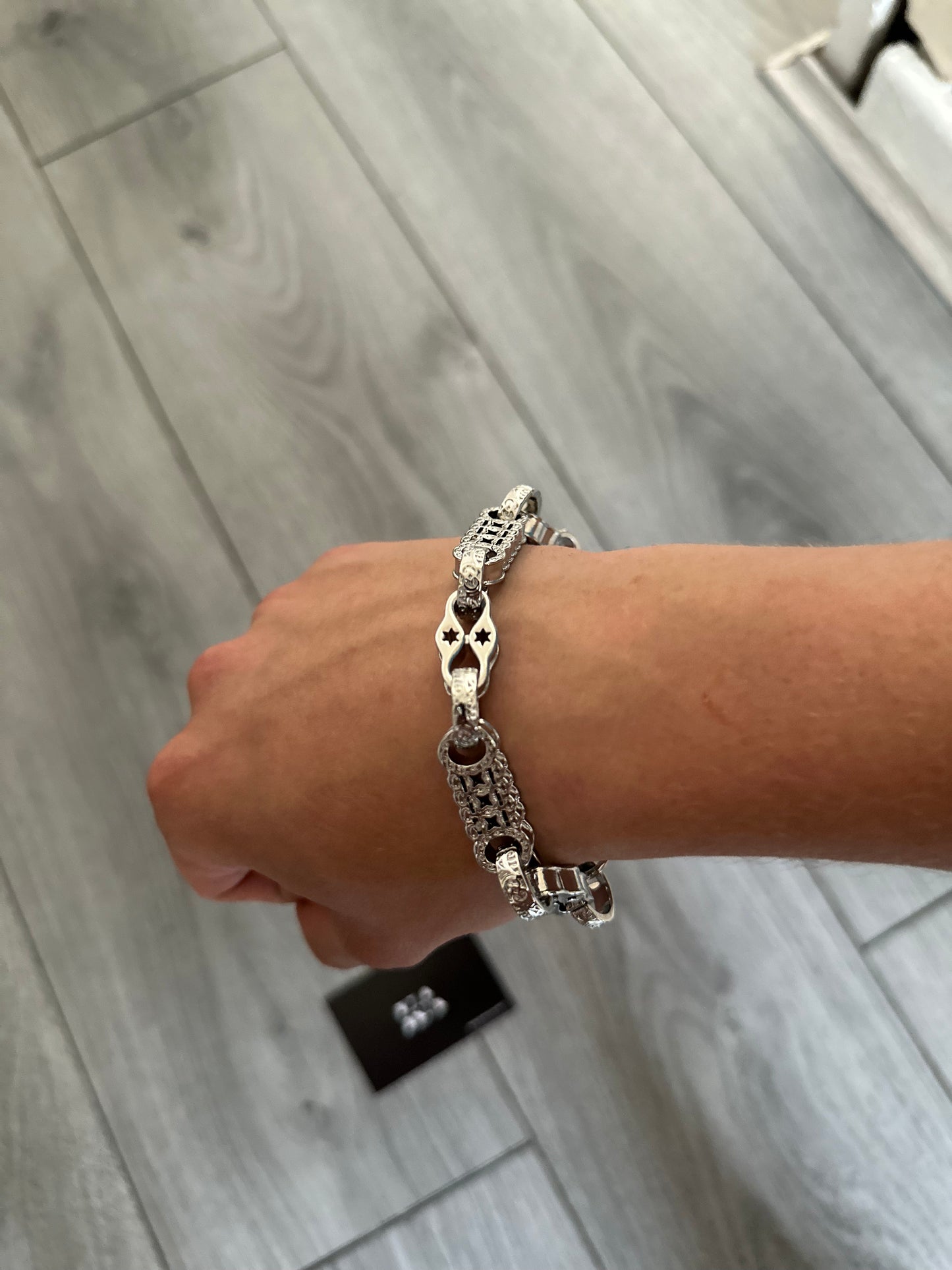 Stars & Bars Silver Plated Bracelet