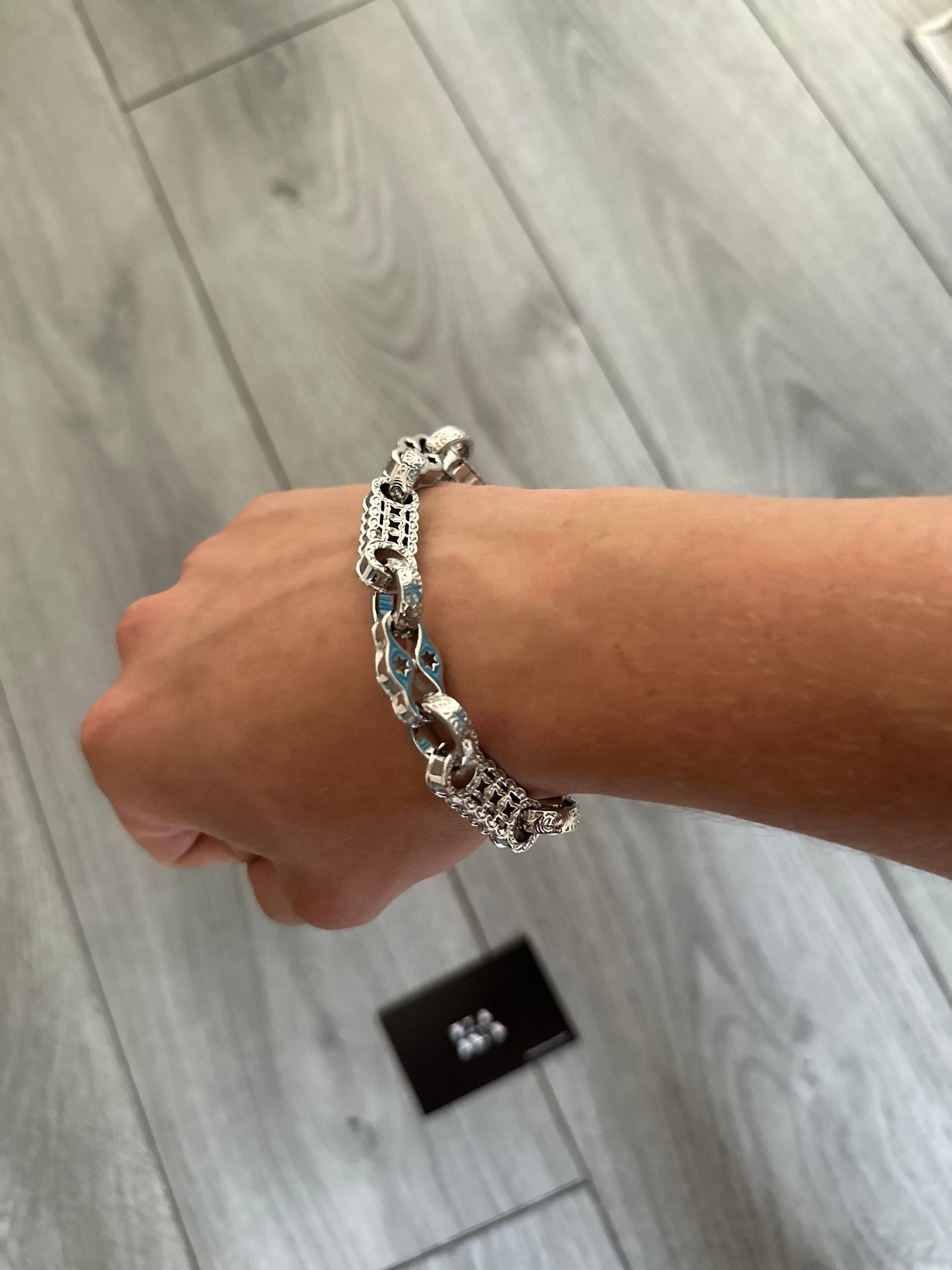 Stars & Bars Silver Plated Bracelet